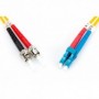 Cable de conexión de fibra óptica DIGITUS, LC a ST OS2, modo único 09/125 µ, Duplex, Longitud de 10m