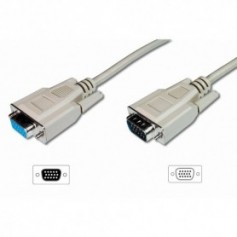 Cable alargador para monitor VGA, HD15 M/F, 3.0m, 3CF/4C, be