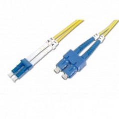 Cable de conexión DIGITUS de fibra óptica, LC a SC OS2, modo único 09/125 µ, Duplex, Longitud de 7m