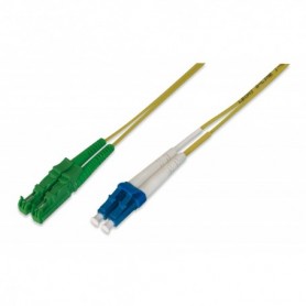 Cable de fibra óptica, E2000(APC) a LC (PC) modo único 09/125 µ, Duplex, Longitud de 1 m