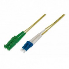 Cable de fibra óptica, E2000(APC) a LC (PC) modo único 09/125 µ, Duplex, Longitud de 2 m