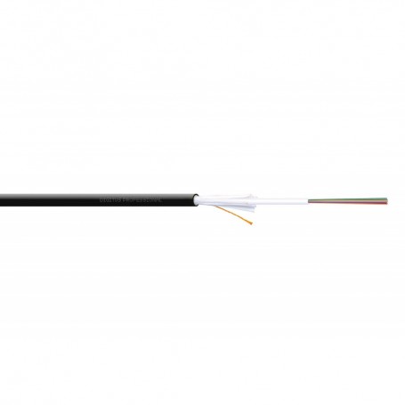 FO A-I-DQ(ZH)BH 12G50/125µ, MM, OM4, 12 fibers Indoor/Outdoor, LSZH, black, length 1m Multimode, Length 1m