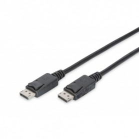 Cable de conexión DisplayPort, DP M/M, 10.0m, w/interlock, Full HD 1080p, negro