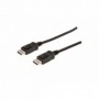 Cable de conexión DisplayPort, DP M/M, 5.0m, w/interlock, Full HD 1080p, negro