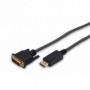 Cable adaptador DisplayPort, DP - DVI (24+1) M/M, 2 m, con bloqueo, compatible con DP 1.1a, CE, cotton, gold, bl