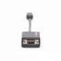 Cable adaptador DisplayPort, DP - HD15 M/H, 0,15 m, con bloqueo, compatible con DP 1.2, CE,negro