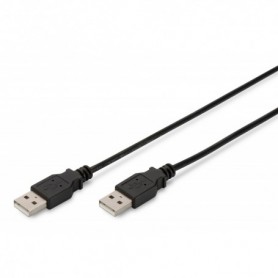 USB 2.0 conexión cable, type A M/M, 1,8 m, admite USB 2.0, negro