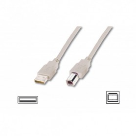 Cable de conexión USB, tipo A - B M/M, 3.0m, USB 2.0 suitable, be