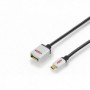 Cable adaptador USB 2.0 OTG, tipo micro B - A macho/hembra, 0,3 m, Alta velocidad, micro B reversible, dorado, negro