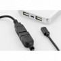 Cable adaptador USB 2.0 OTG, tipo micro B - A macho/hembra, 0,3 m, Alta velocidad, micro B reversible, negro