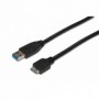 Cable de conexión USB 3.0, tipo A - micro B M/M, 1.0m, admite USB 3.0, negro