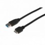 Cable de conexión USB 3.0, tipo A - micro B M/M, 1,8 m, admite USB 3.0, negro
