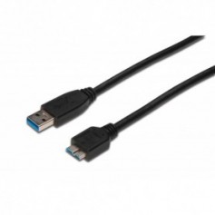 Cable de conexión USB 3.0,USB A- Micro USB B M/M, 0.25m, admite USB 3.0, UL, bl