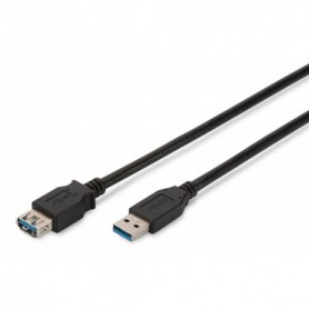 Cable de extensión USB 3.0, tipo A M/H, 1,8 m, compatible con USB 3.0, negro