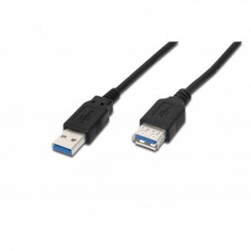 Cable de extensión USB 3.0, tipo A M/F, 1.8m, USB 3.0, negro