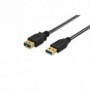 Cable de extensión USB 3.0, tipo A M/F, 3.0m, USB 3.0 comform, cotton, gold, bl