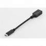 Cable adaptador USB tipo C, OTG, tipo C - A M/F, 0,15m, 3A, 5GB, 3.0 Version, bl