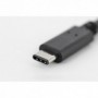 USB Type-C adaptador cable, type C to A M/F, 0,15m, 3A, 5GB, 3.0 Version, bl