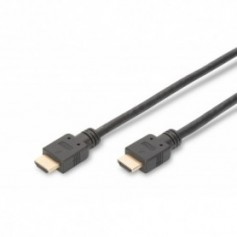 Cable de conexión HDMI Alta velocidad, tipo A M/M, 3,0m, w/Ethernet, Ultra HD 60p, HDMI certified, gold, bl