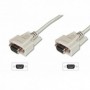 Cable de transmisión de datos, D-Sub9 F/F, 3.0m, serial, moldeado, be