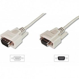 Cable de extensión Datatransfer, D-Sub9 M/H, 3 m, en serie, encapsulado, be