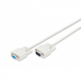 Cable de extensión Datatransfer, D-Sub9 M/F, 2.0m, serial, moldeado, be