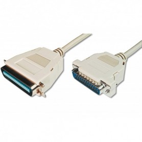 Cable de conexión a impresora, D-Sub25 - Cent36 M/M, 5.0m, paralelo, caperuza a presión be