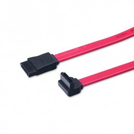 Cable de conexión SATA, tipo-L F/F, 0.5m, ángulo izquierdo 90º - recto, SATA II/III, re