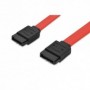 Cable de conexión SATA, tipo-L, con pestillo de cierre F/F, 0.3m, recto, SATA II/III, re
