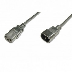 Cable de red extension cable, C14 - C13 M/H, 1,2m, H05 VV-F3G 0,75mm², negro