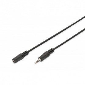 Headset extension cable, TRRS 3.5mm (4pin) M/F, 2.0m, negro